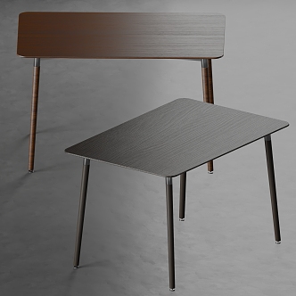 Modern Casamilano Dining Table Solid Wood Table and Chair Table Combination 3d model