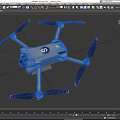 Unmanned Aerial Vehicle Dajiang Unmanned Reconnaissance Aircraft Logistics Distribution Aerial Photography Unmanned Aerial Vehicle Intelligent Technology Low Face Number Low Model Simple Model Game Film and Television Level Super Realism 3d model