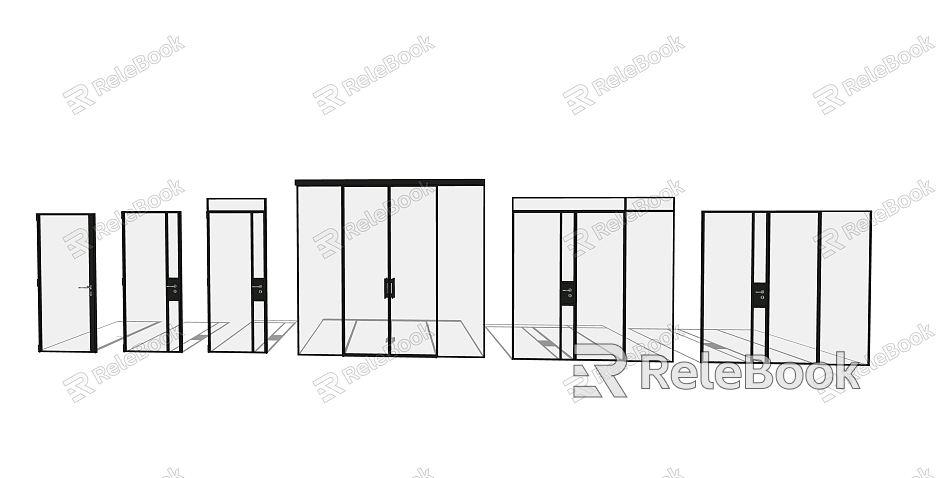 Modern double door combination model