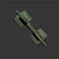 Ancient Bronze Sculpture With Double Dragon Heads Green Patina And H Shaped Structure