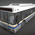 Modern Bus Cartoon Bus Bus Bus Bus Bus Cartoon Bus Cartoon Car 3d model