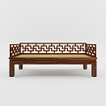 New Chinese-style Lohan Bed 3d model