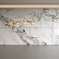Modern Front Desk Background Wall Simple Background Wall Front Desk Reception Area Background Wall Company Front Desk Background Wall 3d model