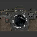 OLYMPUS Digital Camera With Vintage Design Zoom Lens And Leather Texture
