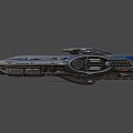 science fiction spaceship 3d model