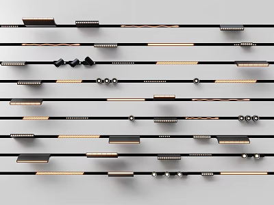 Modern Downlights and Spotlights with Stylish Designs and Metallic Accents 3d model