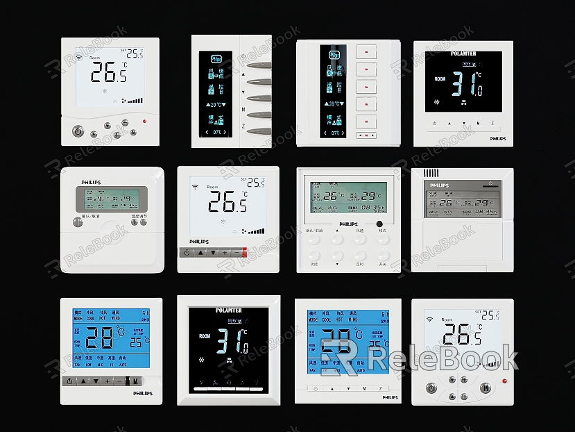 Modern switch air conditioner switch air conditioner screen display switch air conditioner touch LCD switch type switch socket model