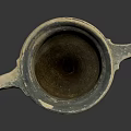 Ancient Greek Ceramic Vase With Two Handles And Floral Decorative Patterns