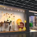 Lixuanwei Fashion Natural Exhibition Booth With Modern Design And Large Screen Model