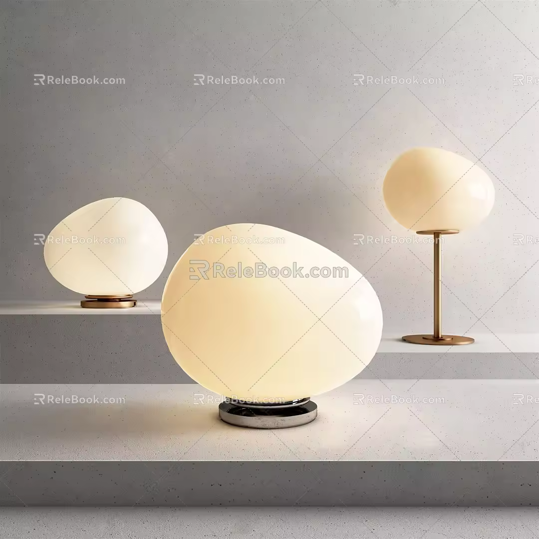 Light Luxury Table Lamp Metal Table Lamp 3d model