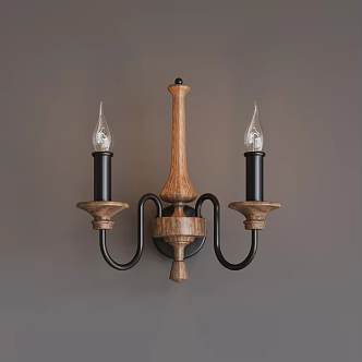 medieval wall lamp 3d model