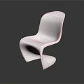 Modern White Chair Design With Sleek Curved Lines And Sculptural Base