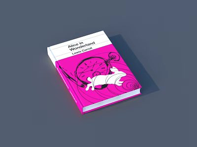 Commercial Book Binding Equipment For Colorful Alice In Wonderland Book Covers 3d model
