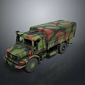 Military Camouflage Tank With Armored Hull Heavy Duty Tracks And Combat Design