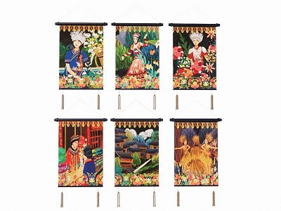 Minority Decorative Painting Hanging Painting model