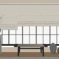 Modern Roman Curtain 3d model