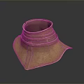 Brass Decorative Vessel With Layered Ring Structure And Square Base