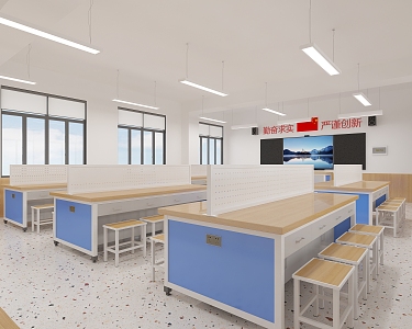 Labor technology classroom 3d model