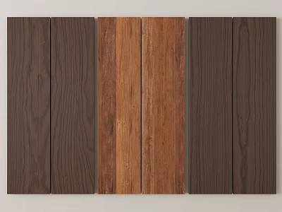 Natural Stone and Wood Textured Panels with Various Colors for Interior Design 3d model
