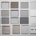 Assorted Window Blinds Display With Diverse Designs Textures And Color Options