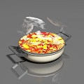 Tableware Hotpot Induction Cooker 3d model