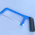 Industrial Hacksaw Tool With Blue Frame Black Handle And Metal Blade