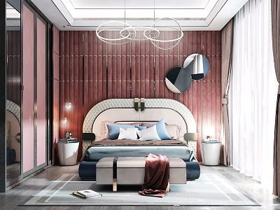 Light Luxury Bedroom 3d model