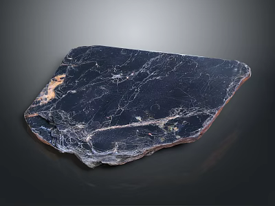 Natural Black Marble Slab With White Veins Texture For Modern Interior Design Countertop 3d model