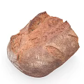 Cut Bread Toast Scan Bread 3d model