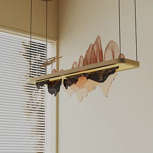 Modern chandelier 3d model