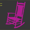 Classic Wooden Rocking Chair With Traditional Design Armrests Brown Finish And Comfortable Seating