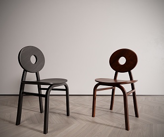 Modern single chair 3d model