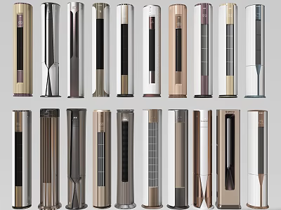 Air Cooler Fan Various Modern Designs in Different Colors and Styles for Home Use 3d model
