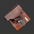 Vintage Red Folding Camera Classic Electronic Appliance With Retro Design