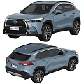 Toyota SUV Front And Rear Exterior Views 3d model