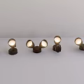 Modern Downlights and Spotlights in Various Styles with Black Finish and Warm Lighting
