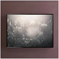 Framed Plant Painting On Wall With White Flowers And Soft Natural Light