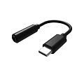 Black USB C to 3.5mm Audio Adapter Cable For Device Audio Connection 3d model