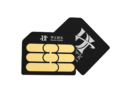 Mobile Digital SIM Cards Standard And Nano Size For Smartphones 3d model