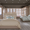 Light Luxury Home Textile Store 3d model