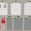 Fire Safety Equipment And Fire Doors With Various Designs And Colors