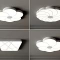 Modern Creative Ceiling Lights With Flower Shaped And Geometric Patterns For Home Decor