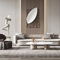 Modern Sofa Coffee Table Combination Sofa Coffee Table 3d model
