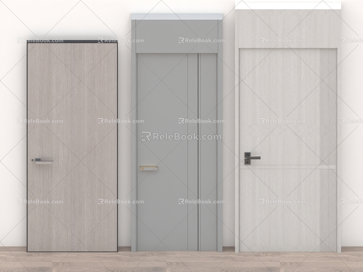 door wooden door bedroom door meeting room door office door sliding door paint door security door living room door 3d model