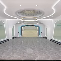 Modern aisle welcome area 3d model