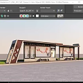 Innovative Road Facilities Smart Bus Stop with Technology and Plum Blossom Decorations Enhancing Urban Life