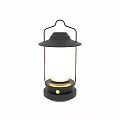 Vintage Table Lamp With Black Metal Frame White Lampshade And Gold Accents
