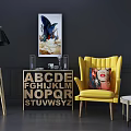 Nordic Single Sofa Mix and Match 3d model