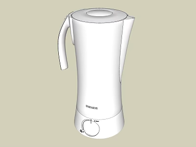 White Kenwood Electric Kettle A Practical Daily Electrical Appliance With Sleek Design 3d model