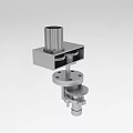 Industrial Equipment with Gears Cylindrical Components Square Base and Mechanical Structure